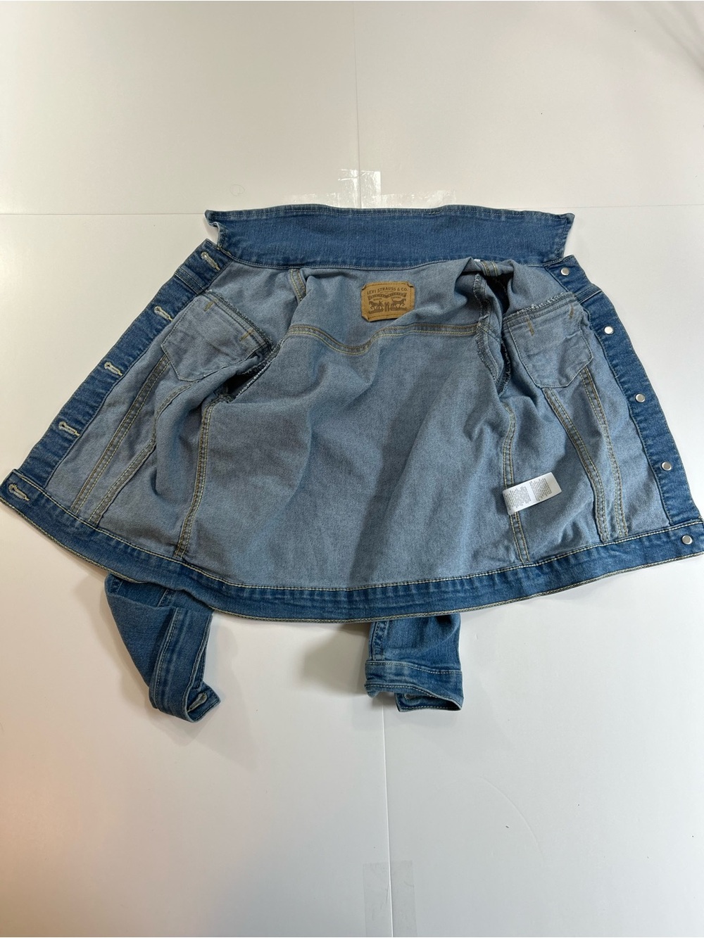 Levi's Kids Dark Blue Denim Jacket with Button Front - Picture 6 of 8